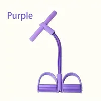 Tube Pedal Ankle Puller Sit Up Leg Stretch Rope Exercise Bands with Handles, Yoga Strap Bodybuilding Expander, Fitness Equipment Waist, Arm, Stretching Slimming Training Fitness Resistance Bands - Image 5