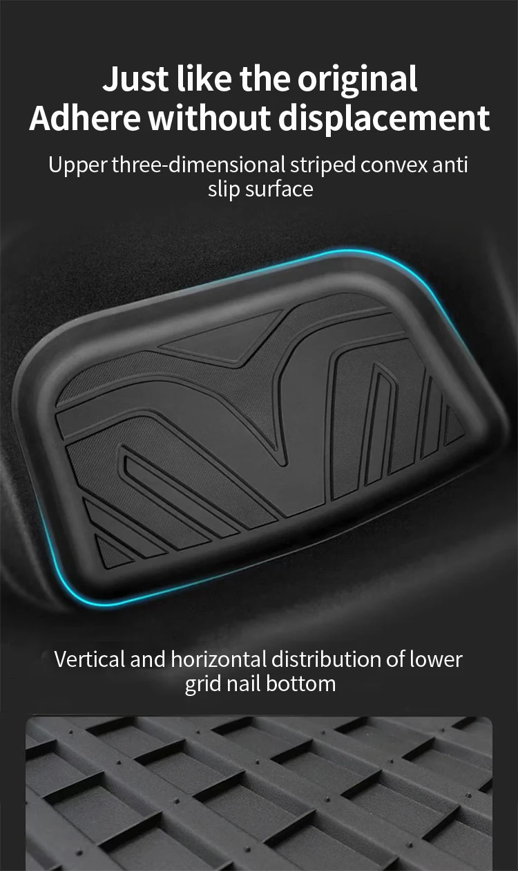 Car Rear Trunk Mats For BYD Dolphin 2021 2022 2023 2024 EVA Boot Tray Carpet Mud Car Mats Storage Pads Auto Interior Accessories