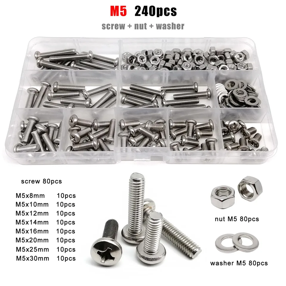 M3x8mm Torx Sécurité Machine Vis, 10 Pack 316 Acier Inoxydable Pan Tête
