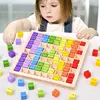 Montessori Educational Wooden Toys For Children Baby Toys 99 Multiplication Table Preschool Math Arithmetic Teaching Aids Gift 2
