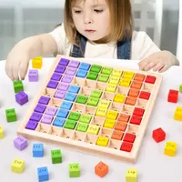 Montessori Educational Wooden Toys For Children Baby Toys 99 Multiplication Table Preschool Math Arithmetic Teaching Aids Gift 2