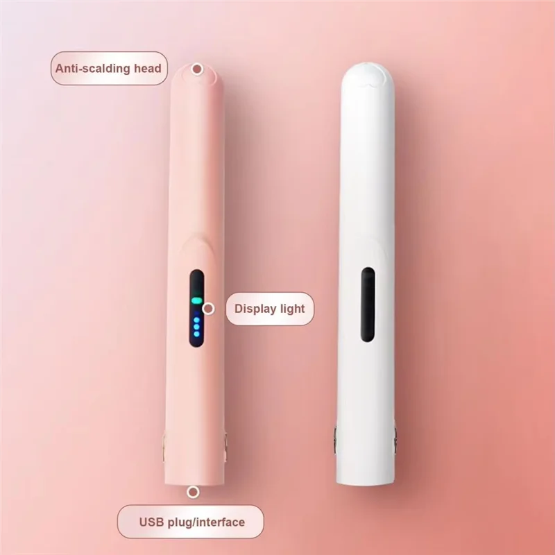 AA20-Riffeur de cheveux sans fil-rechargeable USB, chauffage rapide, batterie de grande capacité, Mini fer à friser Portable pour les femmes 1 AA20-Riffeur de cheveux sans fil-rechargeable USB, chauffage rapide, batterie de grande capacité, Mini fer à friser Portable pour les femmes 1