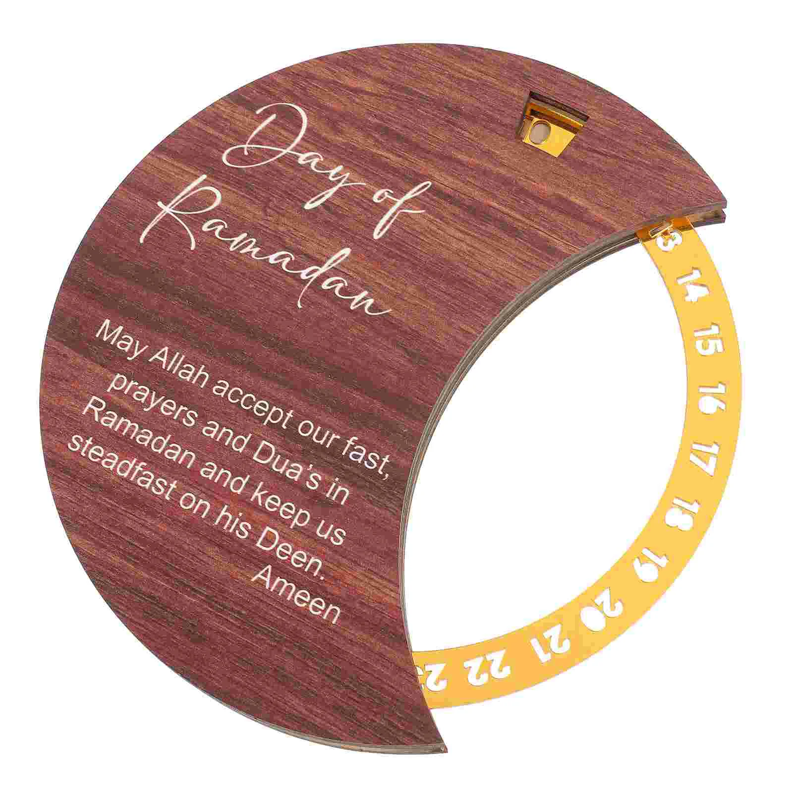 Eid Advent Calendar Party Accessory The Office Ornament Decorate Ramadan Wood Festival Desk