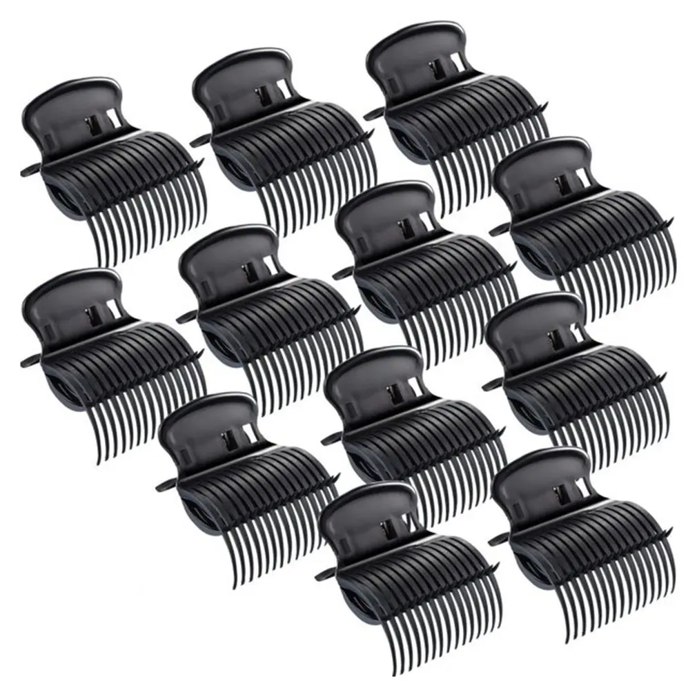 

12 Pcs Hot Platen Clips Hair Curler Claw Clips Replacement Platen Clips For Women Girl Hair Section Styling Accessories Tool