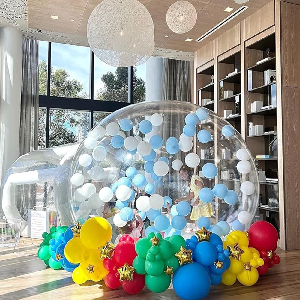 8.2/10FT USA Stock Balloon Inflatable Bubble House with Bubble Transparent Dome House Children's Indoor and Outdoor Party 4