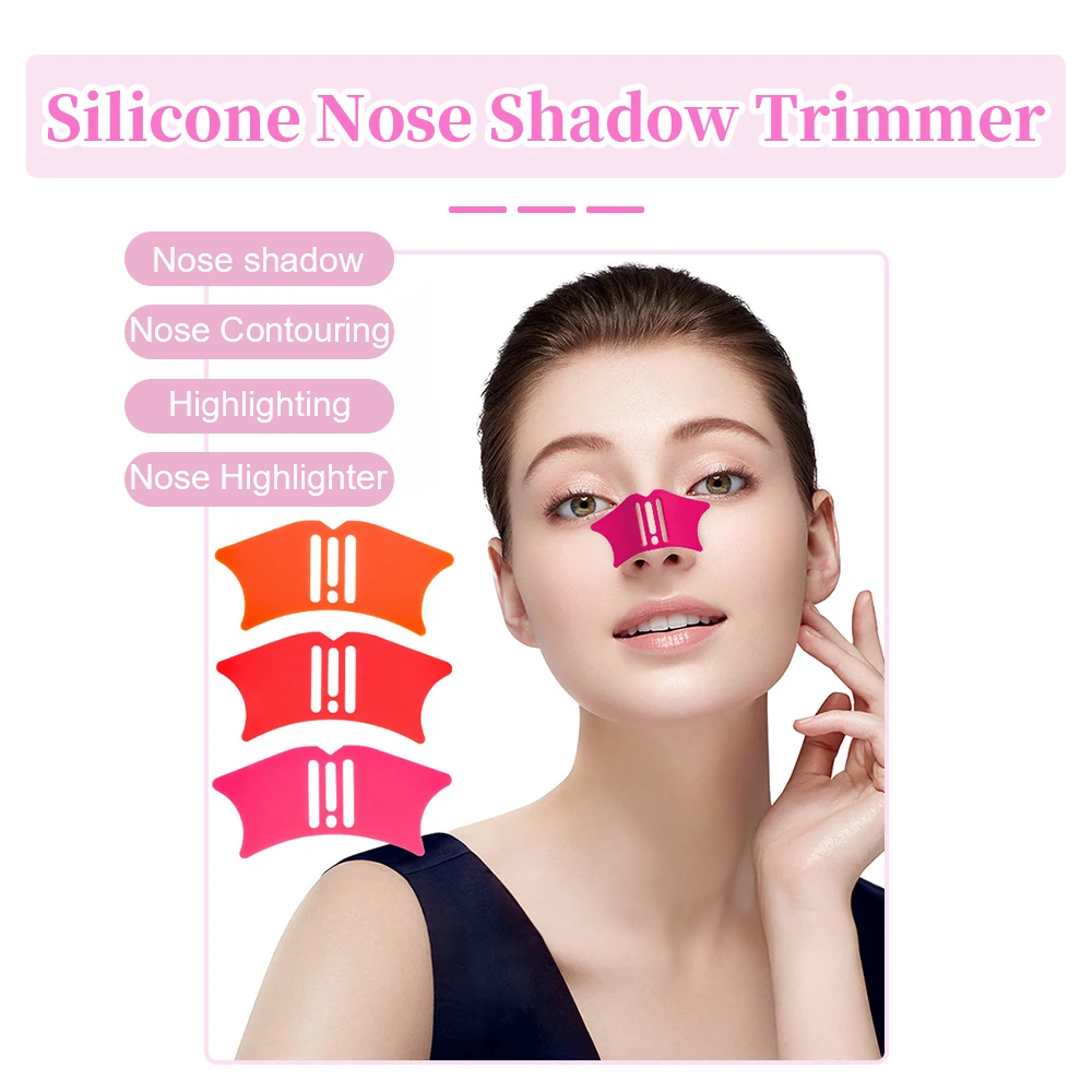 Makeup Tools Eye Makeup Tools Silicone Nose Shadow Tool Nose Contour Stencil Multifunctional Eyeliner Assist Eyelash Extension Pads Makeup Helper Makeup Tools