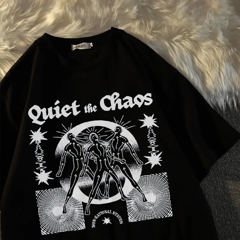 

Fashion Women T Shirt Y2K Tops Clothing Summer Short Sleeve T Shirts Loose Female Tshirt Harajuku Clothes Gothic Graphic Tees