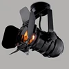 Vintage E27 Track Light Loft Industrial Spotlight Rail Light Black Track Lamp For Barn Door Clothes Store Shop Lighting Fixtures 4