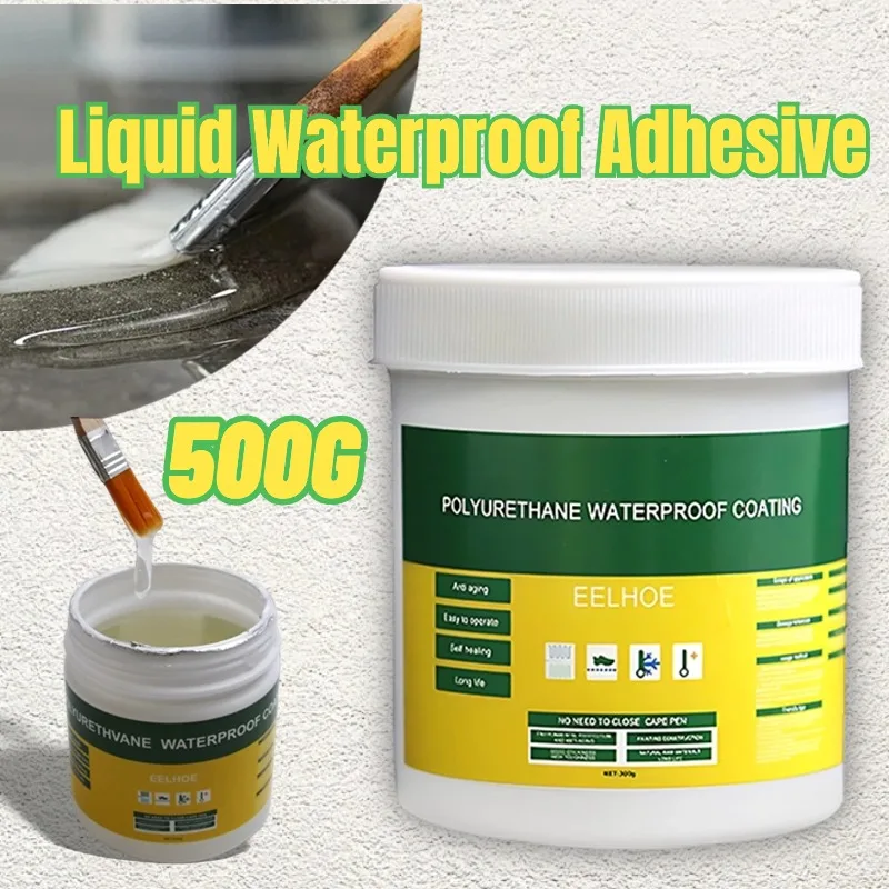 

30-500g Waterproof Coating Sealant Agent Transparent Invisible Paste Glue With Brush LeakFree Adhesive Repair Home Roof Bathroom