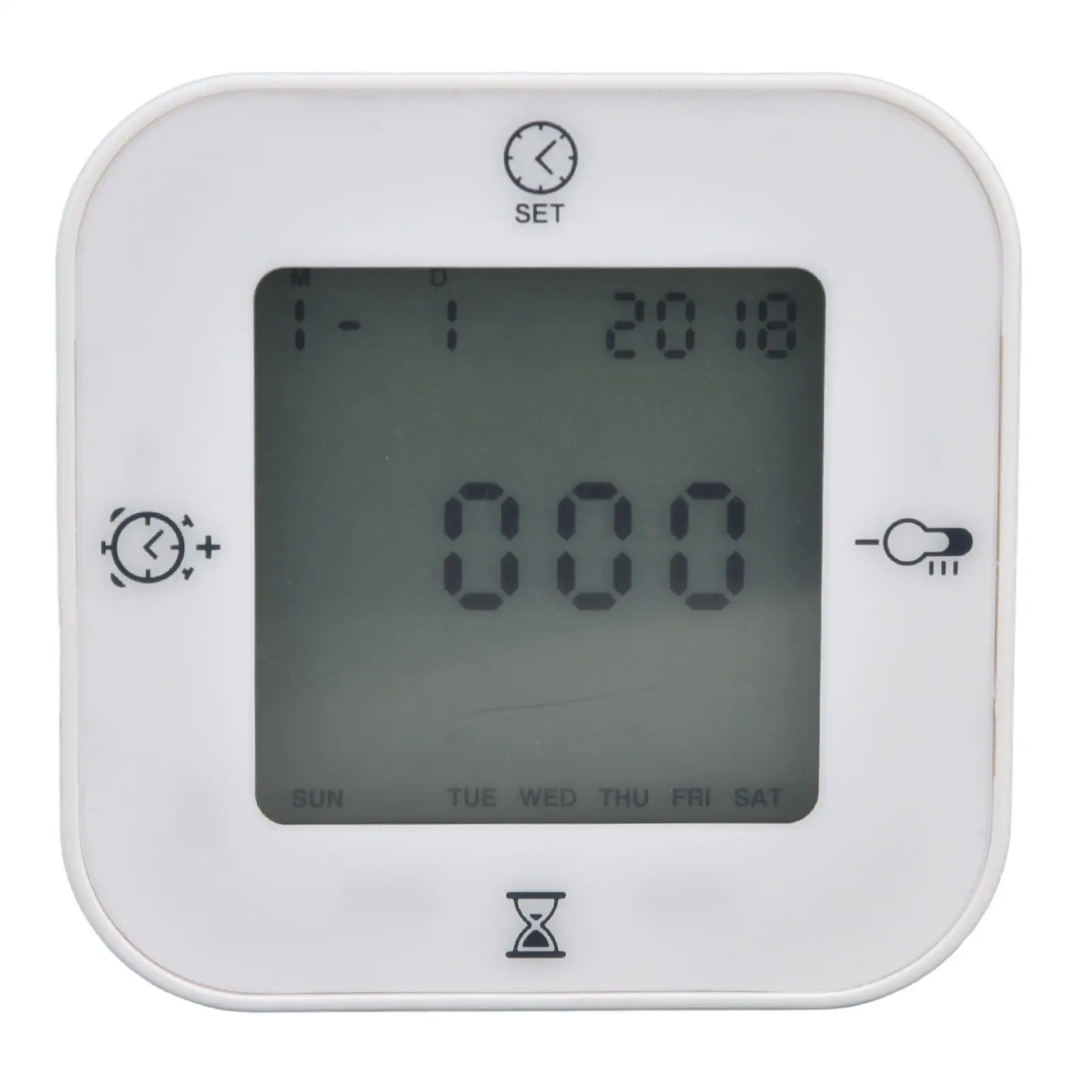 Digital Thermo Hygrometer for alarm Clock with Voice Control & Backlight-Gravity Sensor for temperature Display