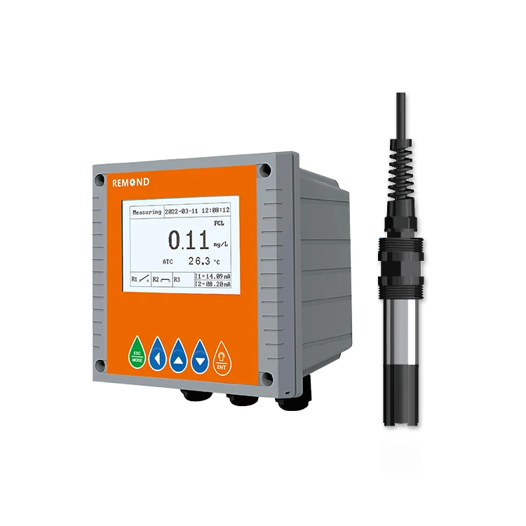 

Industrial Online Free Chlorine Analyzer 4-20ma Residual Chlorine Meter Free Chlorine Sensor For Drinking Water
