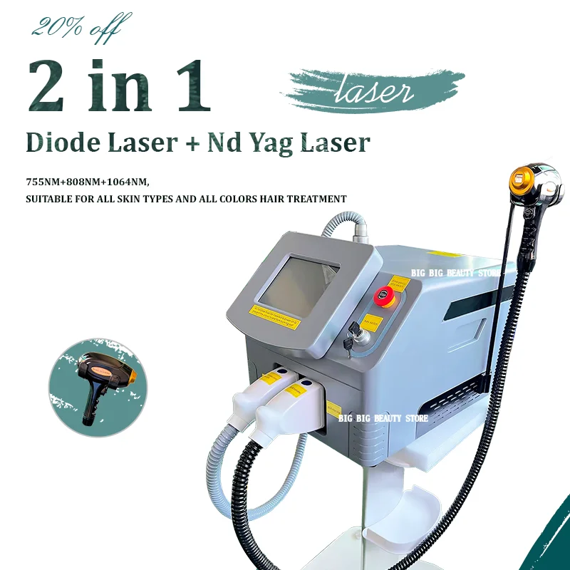 

Factory Hot Selling Three Waves Length Plus 2 In 1 755Nm 1064NM 808Nm Diode Laser And Pico lser