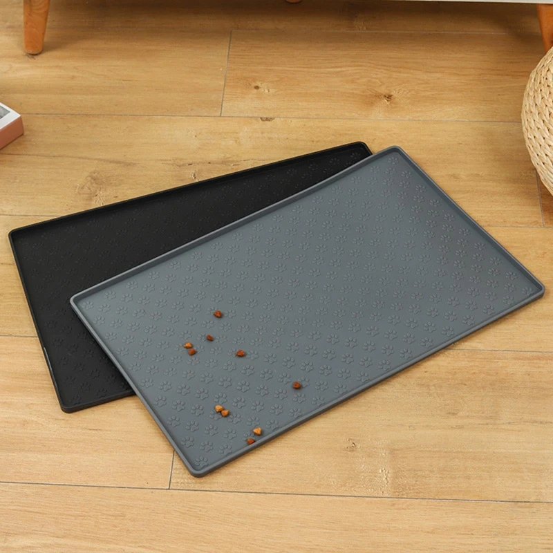 Dog Food Mat Set Silicone Pet Feeding Mats For Food And Water