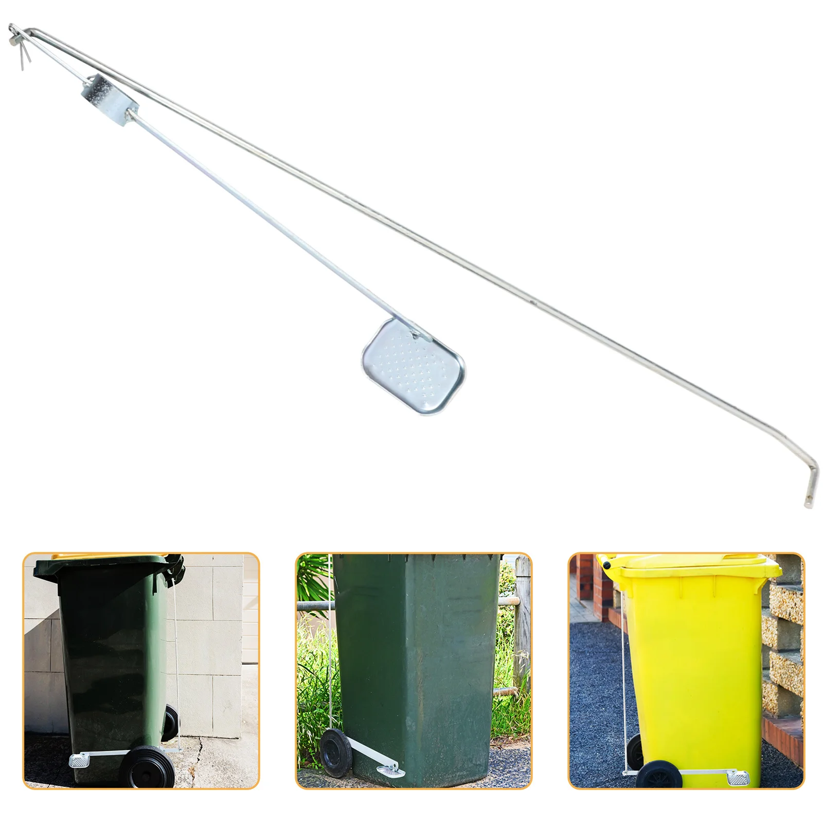 대형 쓰레기통 페달 금속 발 작동식 메커니즘, 핸즈프리 쓰레기통, 실내외 교체 부품