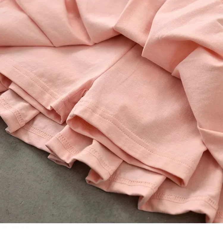 Girls' All-Match Pleated Culottes Summer Skirt with Inner Pants