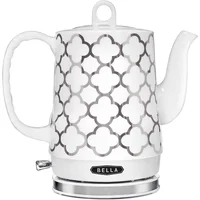 Electric Kettle & Tea Pot - Ceramic Water Heater with Detachable Swivel Base, Auto Shut Off & Boil Dry Protection 1