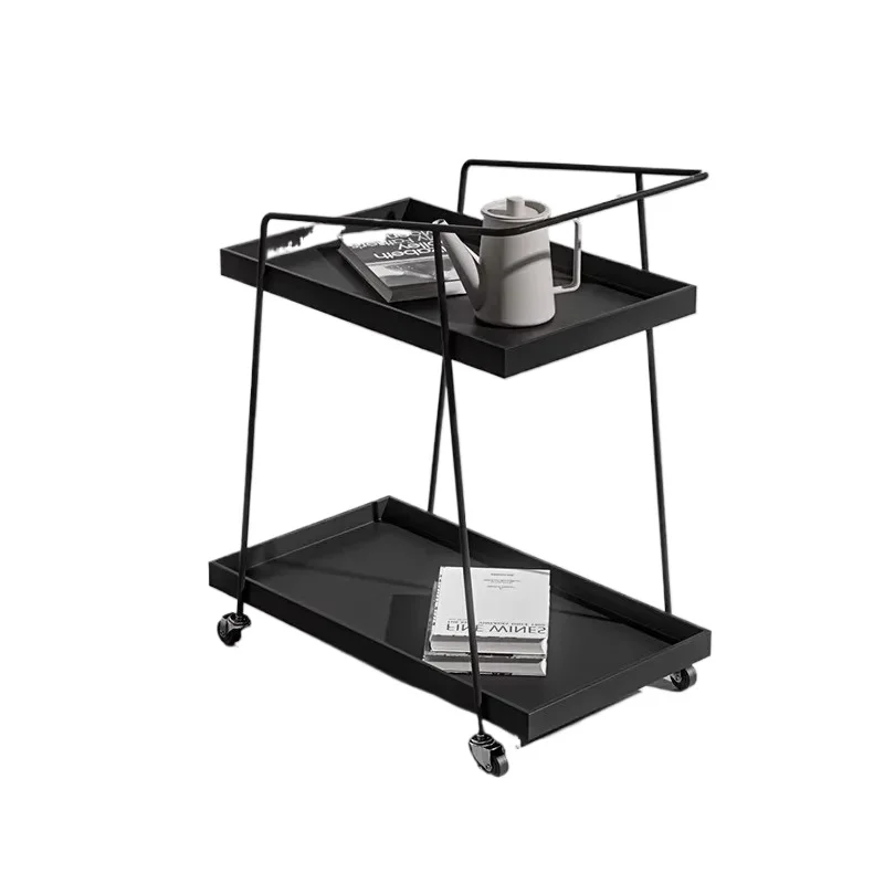 Rolling Cart for Restaurant, Hotel Beverage Cart, Portable Cake Delivery Trolley, Multi-Function Serving Cart Storage Organizer