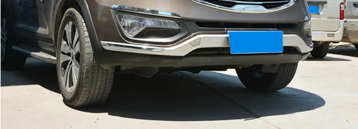

High-Quality ABS Chrome Car Styling Plastic Front+Rear Bumper Guard Protector Car Styling For KIA Sportage R 2010-2014 H