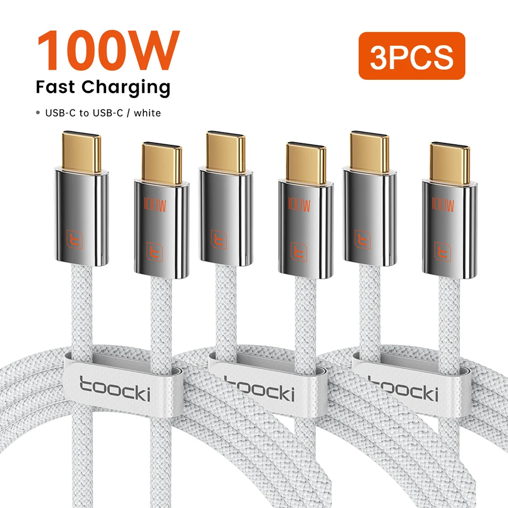 ตัวเลือกสินค้า สายชาร์จ USB-C ชาร์จเร็ว 3 เส้น รองรับ PD 60W/100W/240W