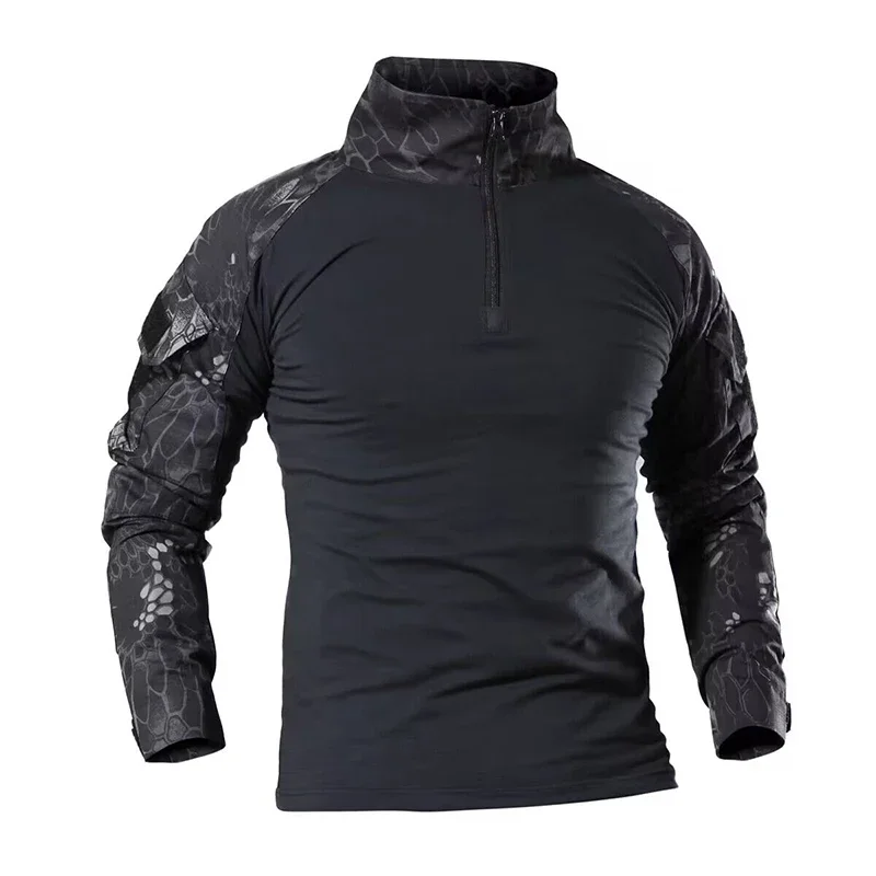 Tactical Hiking Shirt Hunting Uniform Treming Clothing Tatico Tops Climbing Multicam Camouflage Camping Fishing Clothes Mens sport t shirt long sleeve t shirt
