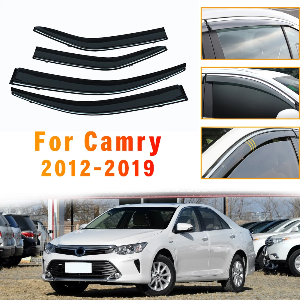 

Козырек от солнца и дождя для Toyota Camry XV50 2012 2013 2014 2015 2016-2019