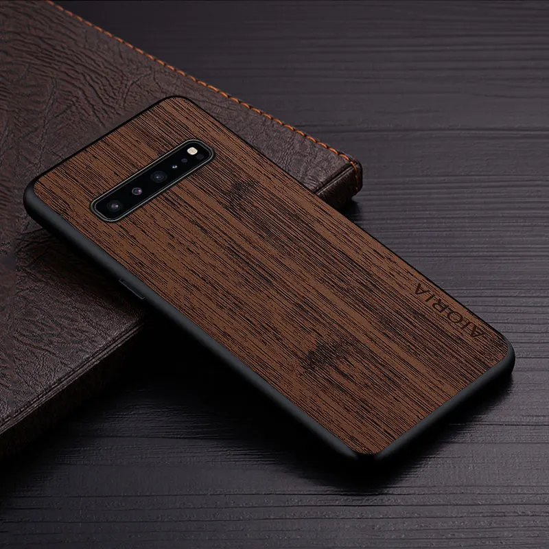 Luxury Bamboo Wood Pattern Leather Case - Premium Cover