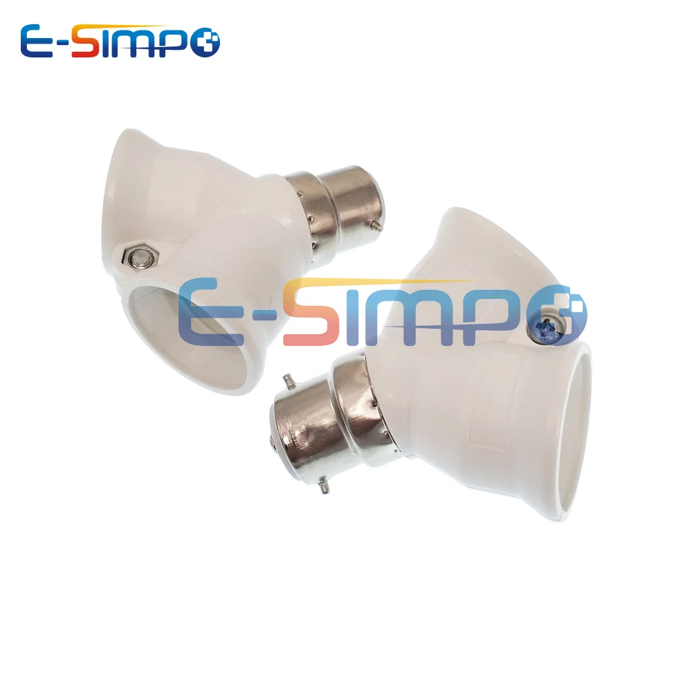 2pcsB22To2E27LightSocketSplitterAdapterHighQualityFireproof