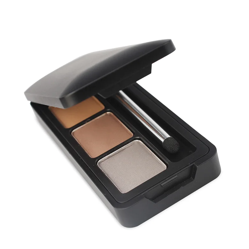 Customized Eyebrow Makeup 3 Colors Private Label Waterproof Eyebrow Powder Palette