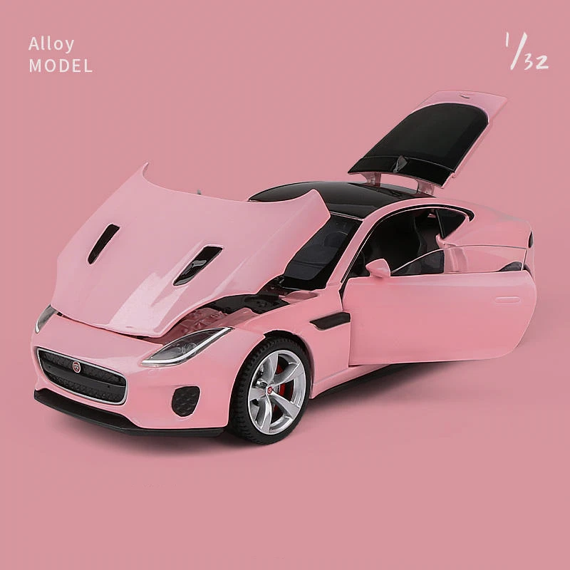 1:32 ジャガー F-TYPE クーペ合金車モデルダイキャストおもちゃの車