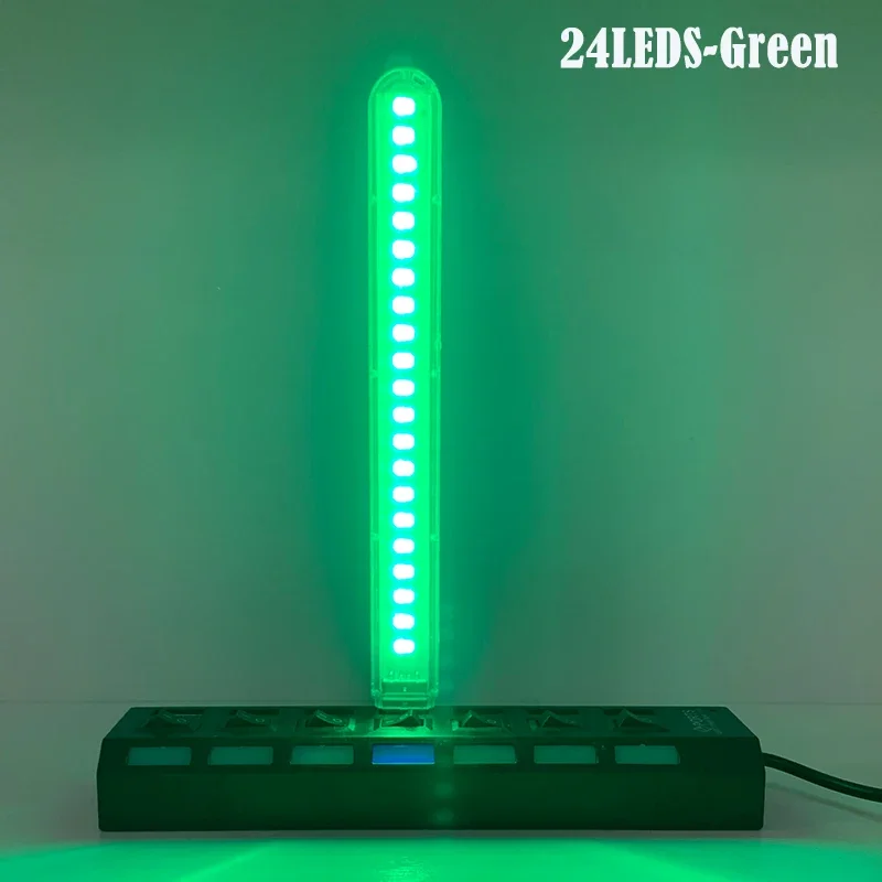 ตัวเลือกสินค้า DC5V USB LED Night Light 24LEDs โคมไฟสีสีแดงสีเหลืองสีขาวสีฟ้าสีเขียวสีม่วงสีชมพูบรรยากาศไฟสําหรับตกแต่งห้องนอน