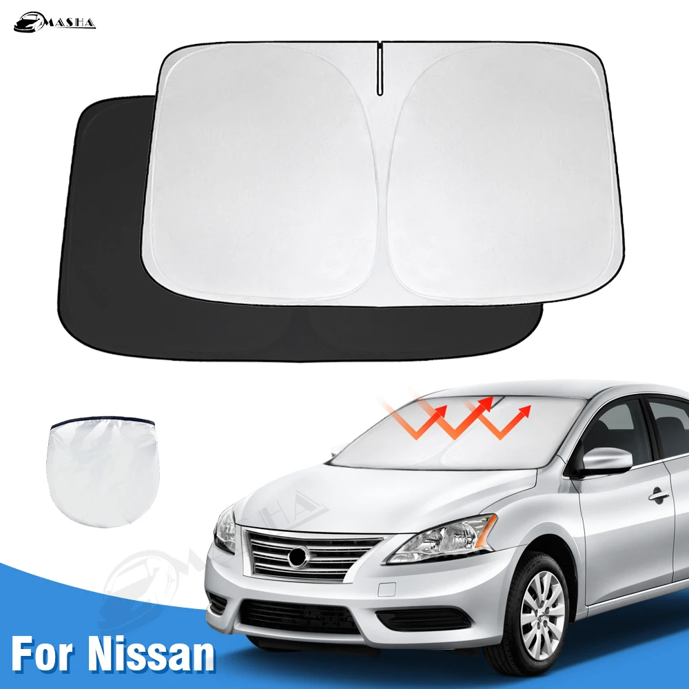 

Car Windshield Sun Shade for Nissan Teana J31 J32 J33 L33 L34 Sunshade Sun Visor Protector Foldable Blocks UV Rays Accessories