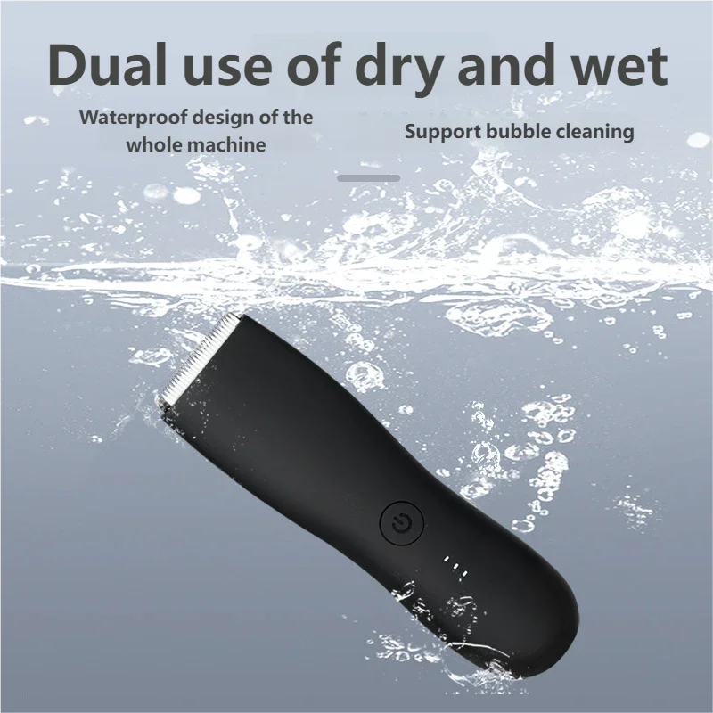 [IPX6] ماكينة تشذيب الفخذ/الجسم للرجال مع شفرات سك...