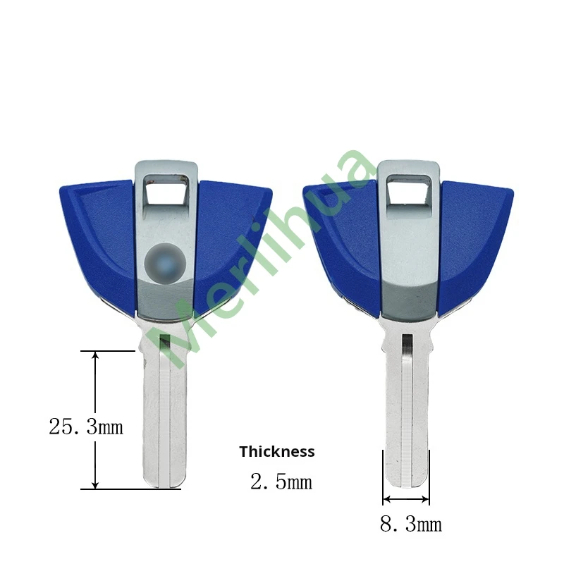BMW Motorcycle Key For BMW F650 F700 F800GS R1000RR R1200GS Motorcycle Key Embryo(can be placed anti-theft chip)