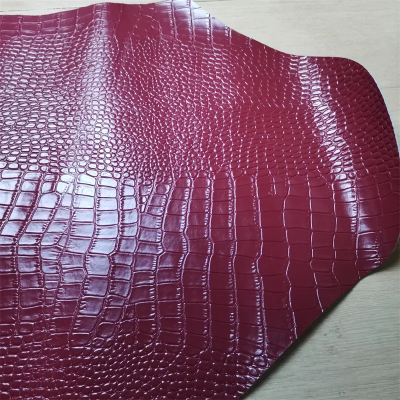 맞춤형 소가죽 양각 가죽 가방, 두께 1.2mm, 악어 패턴, 가죽 제품, DIY