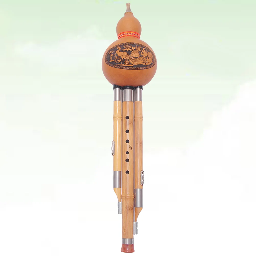 

Chinese hulusi Hulusi Key Cambodian Gourd Cucurbit Flute Ethnic Musical Instrument for Beginner gourd flute hulusi flute (