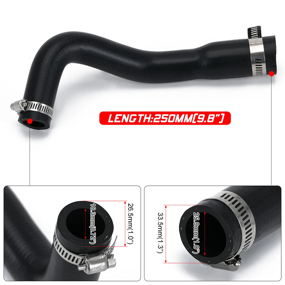 Fuel Filler Hose & Fuel Vent Hose Set with 4 Clamps For 87-95 Jeep Wrangler (YJ) 2.5L 4.0L 4.2L 52040079 52040081
