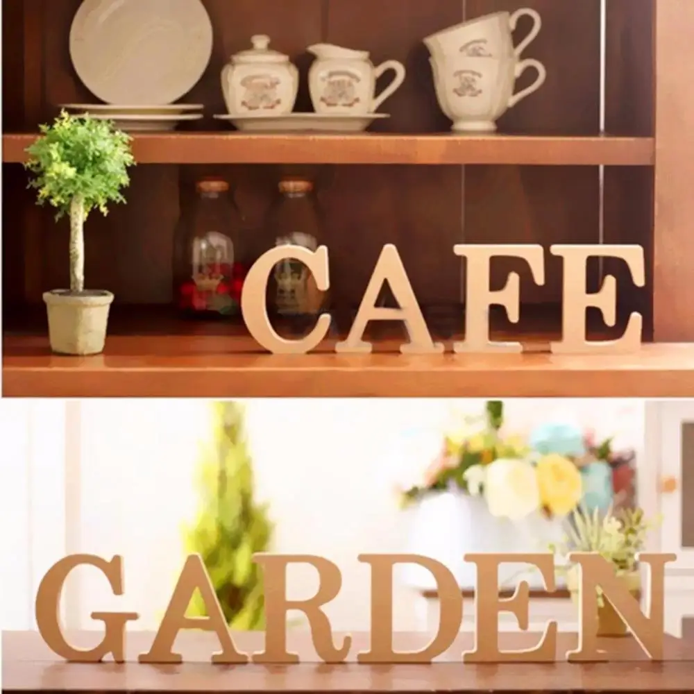 10cm Freestanding Wooden Letters 3