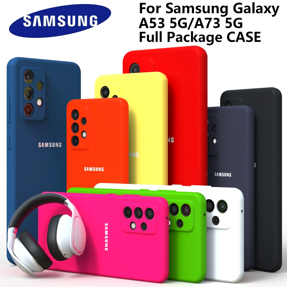 samsung flip phone cute Samsung Galaxy A53 5G A73 5G New Upgrade Camera Protector Liquid Silicone Phone Case Samsung Galaxy A53 A73 Original Back Cover samsung silicone cover