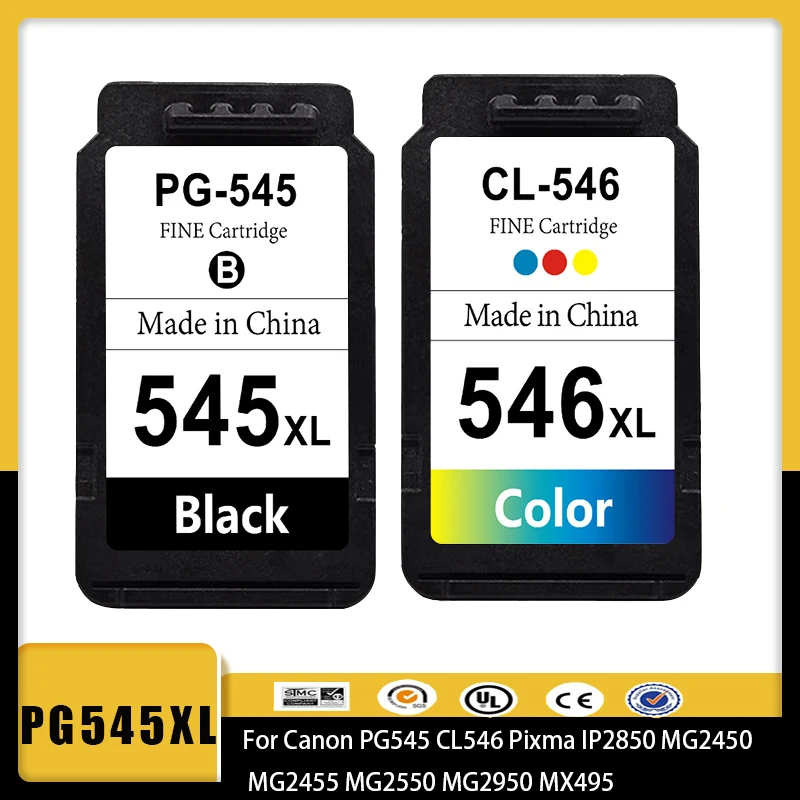 Sostituzione Delle Cartucce Di Inchiostro Vilaxh Pg545 Cl546 Xl Per Canon Pg-545 Pg-545 Cl-546 Per Canon Mg2550 Mg2550S Mg2555 Mg2555S Mg2900