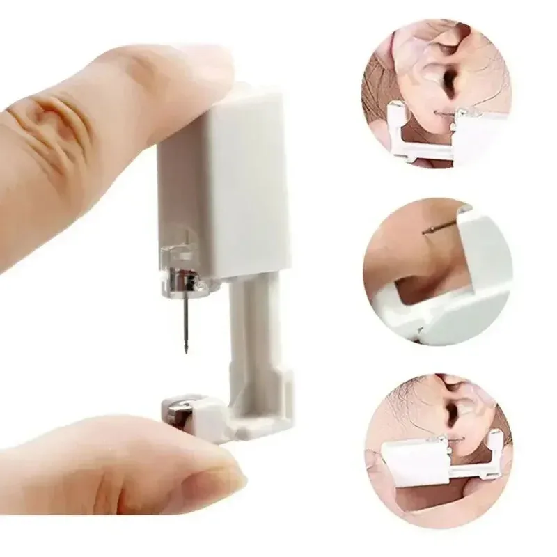 Ear Piercing Gun Kit Disposable Disinfect Safety Earring Piercer Machine Studs Body Jewelry Piercing Tool 1/3/5/10/20Pcs
