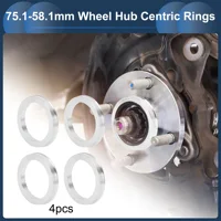 UXCELL 4pcs Car Wheel Hub Centric Rings OD 75.1mm to ID 56.6/64.1/66.6/70.6/72.6/73.1mm Wheels Center Shaft Shock Hubrings 2