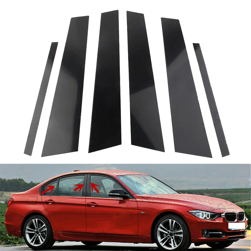 

6 шт., декоративная накладка на дверные стойки для BMW 3 серии G20/G21 2019 2020 2021 2023