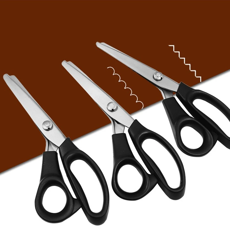 Triangular Tailor Scissors, Semicircular Tooth Arc Wave Lace Kitchen Accessories, Cocktail Decoration, Orange Lemon Zest