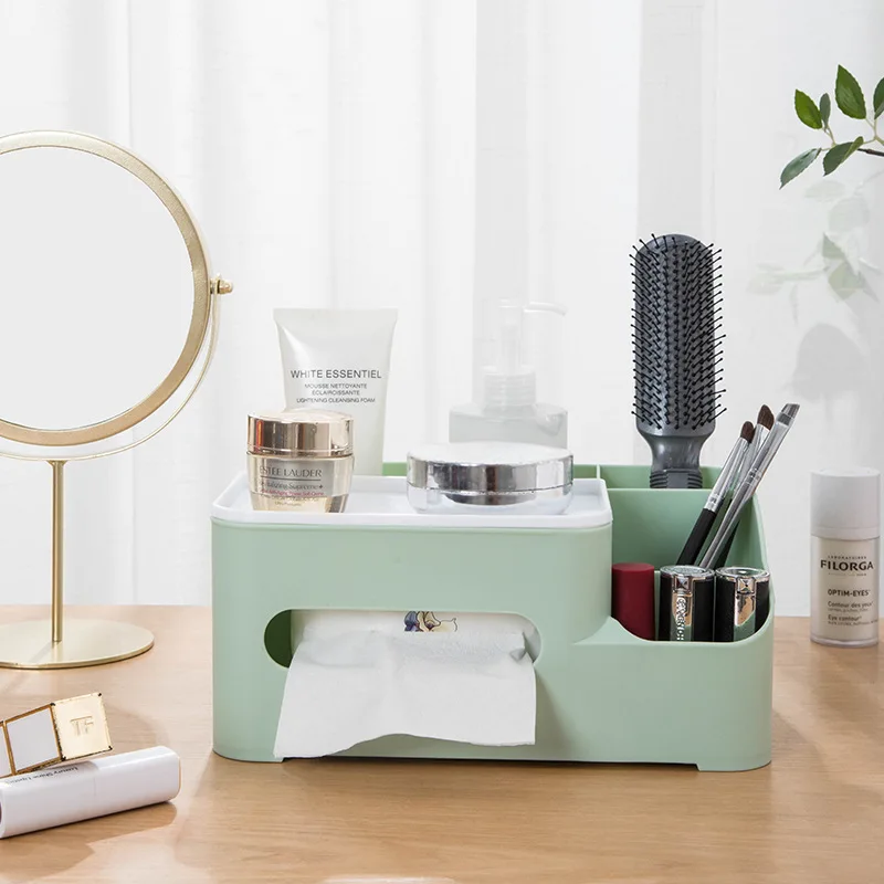 Nordic Multi-function Tissue Box Remote Control Storage Box