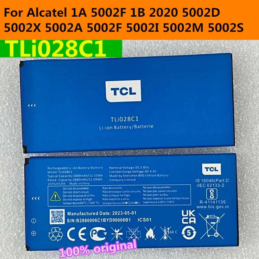 Original 3000mah Tli028c1 Tli028c7 Bateria para Celular Alcatel 1a 5002f 1b 2023 5002d 5002x 5002a 5002f 5002i 5002m 5002s - Image 3
