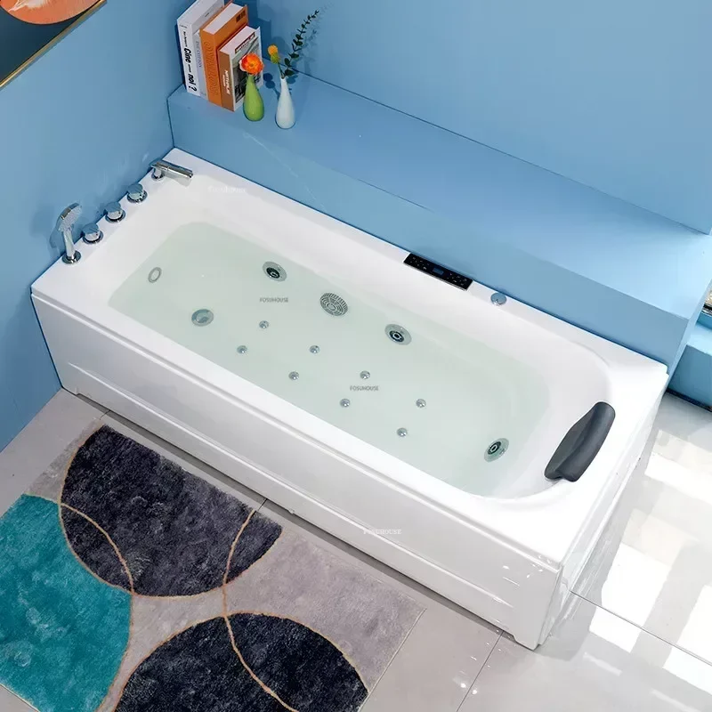 Acrylic Adults Bathtub Bathroom Hydromassage Bathtub Modern Small Apartment Intelligent Constant Temperature Surfing Bathtubs
