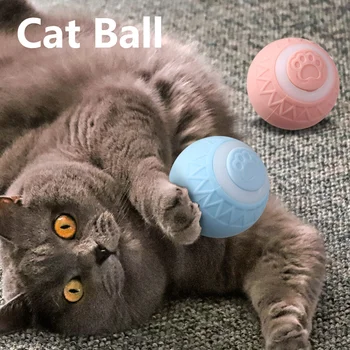 1-6pcs Automatic Rolling Ball Interactive Cat Toy Ball Smart Electric Cat Ball Toys Training Cat Simulated Rat Pet Supplies ﻿ 1