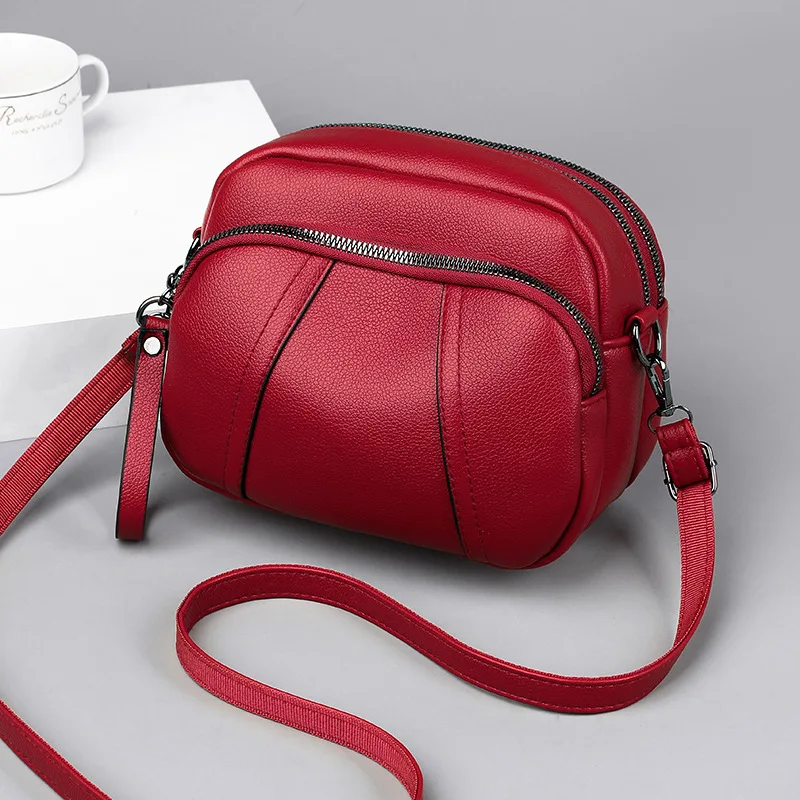 Patent Leather Glossy Jelly Women's Crossbody PU Small Square Sewing Line Twist Lock Bag