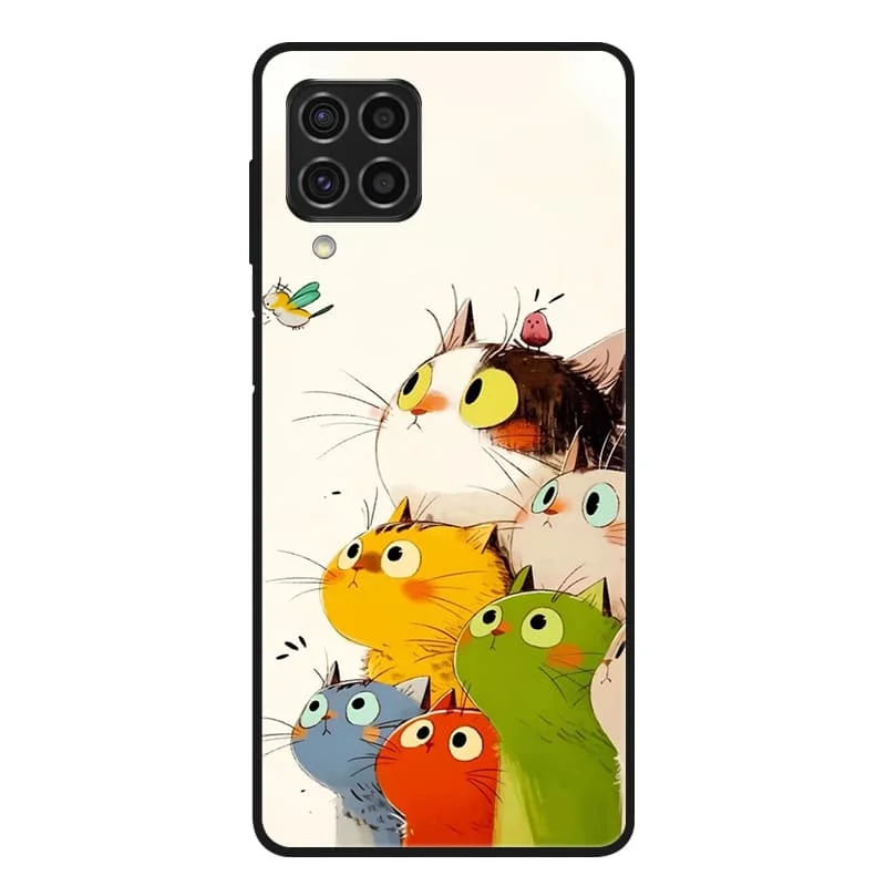 Black Shockproof Case Cover for Samsung Galaxy - Durable Protective Back Shell