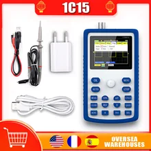 

FNIRSI 1C15 Digital Oscilloscope Set Professional 500MS/S Sampling Rate with 110MHz Bandwidth 1KHz/3.3V Square Wave Oscilloscope